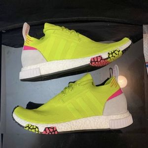 Adidas NMD_Racer Primeknit Semi Solar Yellow